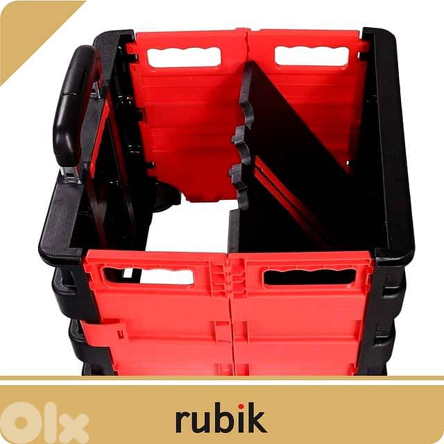 Rubik Collapsible Rolling Crate – 25kg Capacity, Fold‑Flat Cart 7