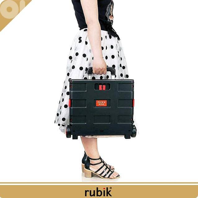 Rubik Collapsible Rolling Crate – 25kg Capacity, Fold‑Flat Cart 8