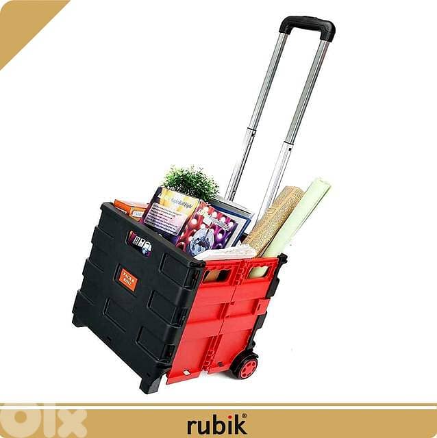 Rubik Collapsible Rolling Crate – 25kg Capacity, Fold‑Flat Cart 9
