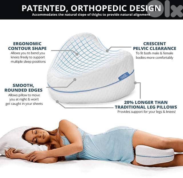 Ventilated Orthopedic Leg Pillow – Spine & Hip Alignment 4
