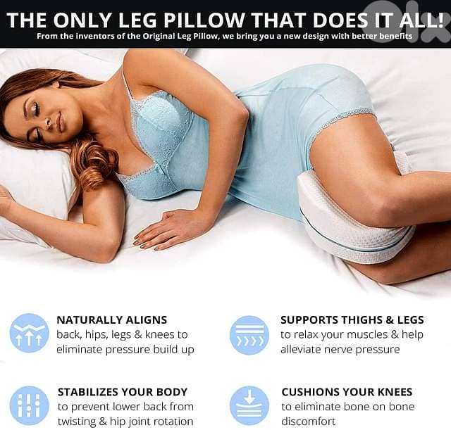 Ventilated Orthopedic Leg Pillow – Spine & Hip Alignment 6