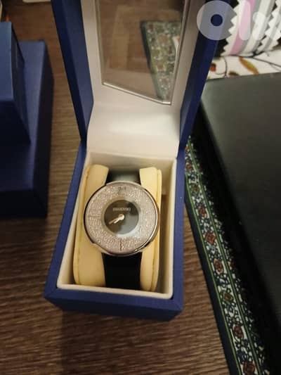 Swarovski black watch