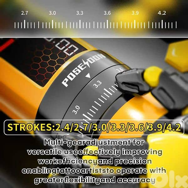 POSEIDON wireless adjustable strokes tattoo machine 7