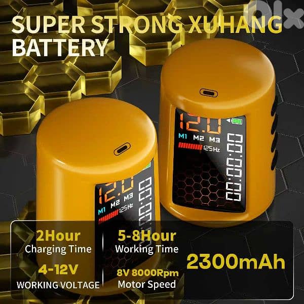 POSEIDON wireless adjustable strokes tattoo machine 8