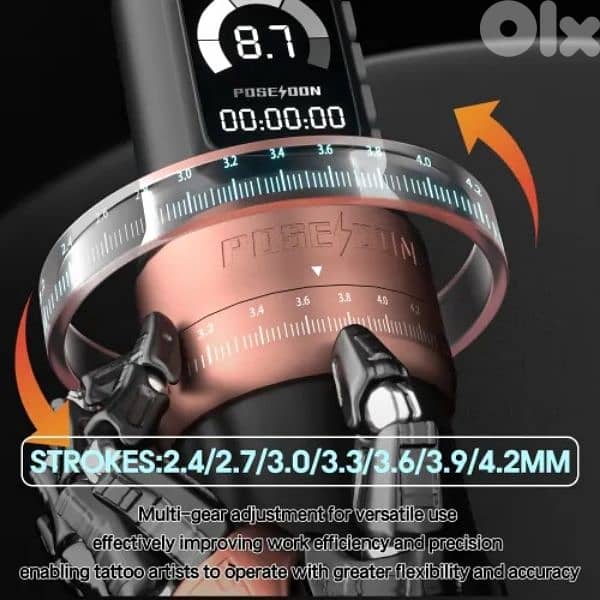 POSEIDON HS wireless adjustable tattoo machine 2
