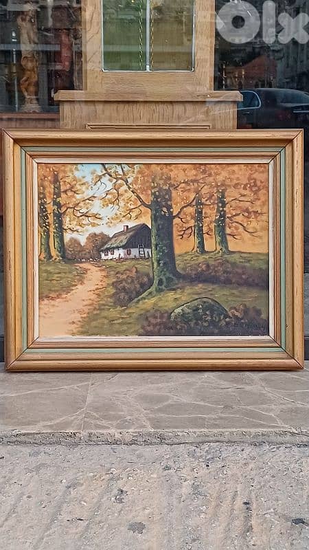 لوحة رسم زيتي اوروبية 2