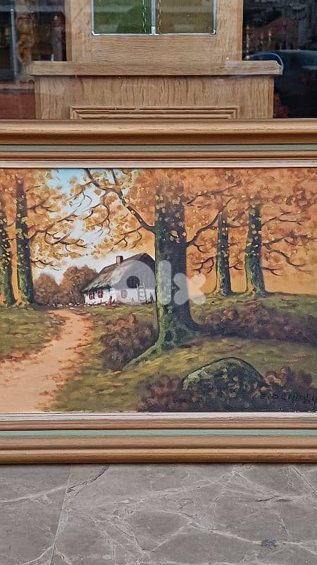 لوحة رسم زيتي اوروبية 6