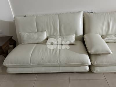 Exclusive Italian Leather Sofa - Like New!