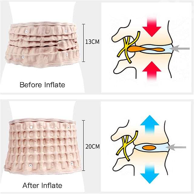 Lumbar Decompression Belt – Inflatable Spine Traction Back Relief 4