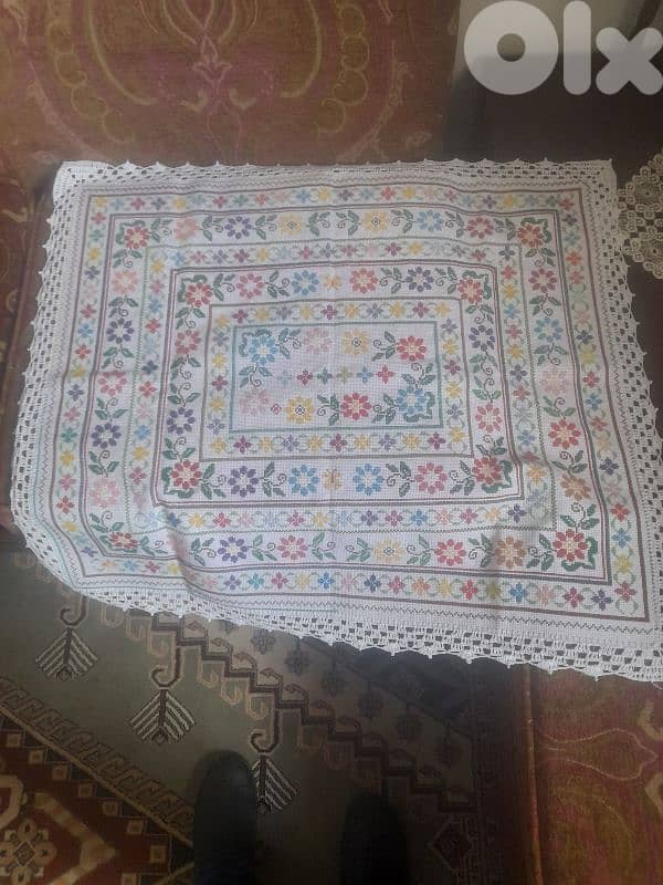 DMC hand made table cover 1