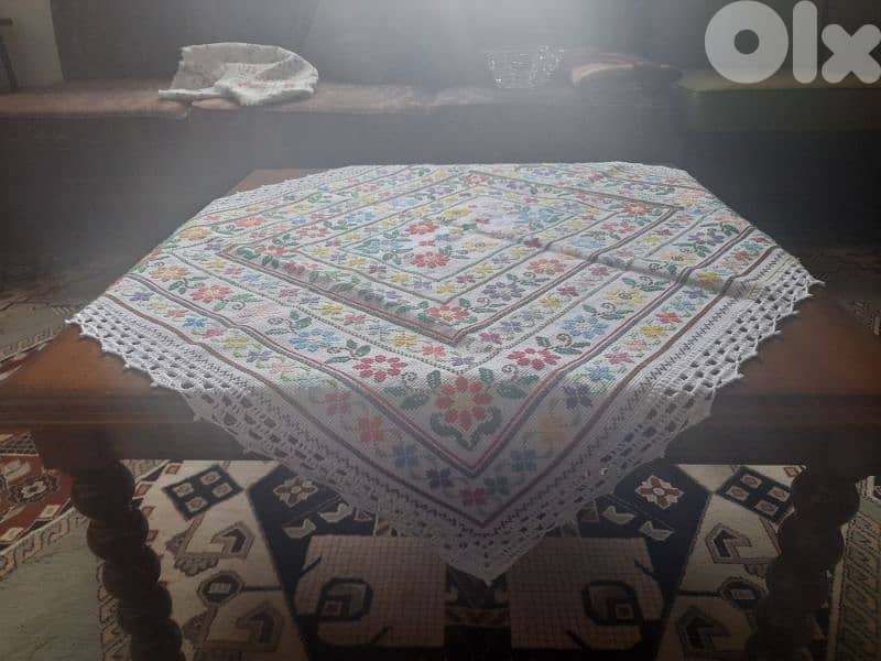 DMC hand made table cover 3