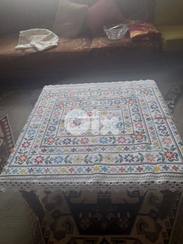 DMC hand made table cover 4