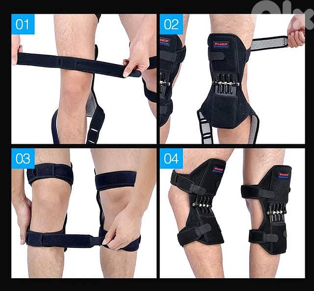 Spring‑Loaded Knee Support – PowerKnee Joint Booster Pads for Lifting 4