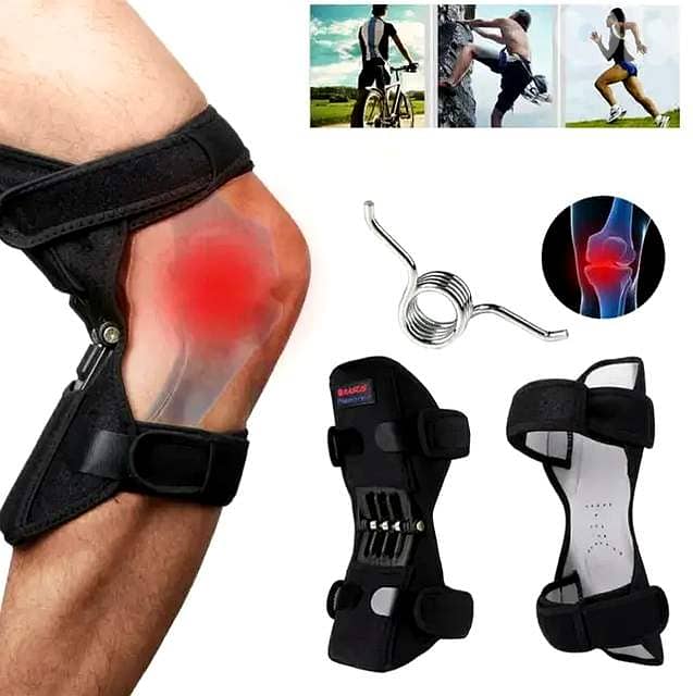 Spring‑Loaded Knee Support – PowerKnee Joint Booster Pads for Lifting 5