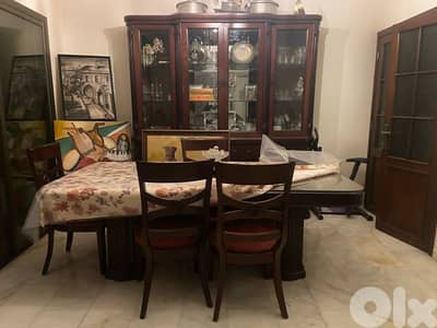 full dining room table 8 chairs and big closet