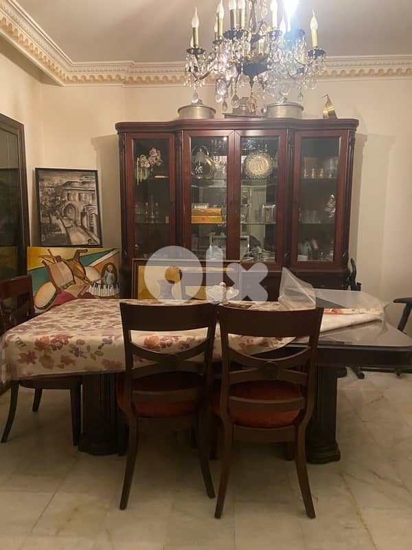 full dining room table 8 chairs and big closet 2