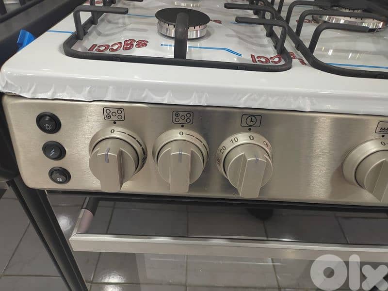 cooker 90x60 cm Stainless steel فرن غاز ٩٠ سنتم ستانليي 2