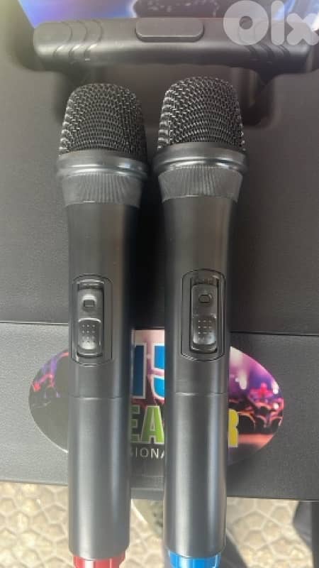 Meirende 15″ Trolley Wireless RGB Karaoke Speaker + 2 Mics 4