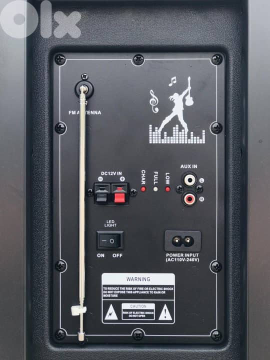 Meirende 10×2 Wireless Karaoke RGB Speaker + 2 Wireless Mics 3