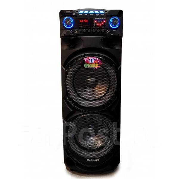 Meirende 10×2 Wireless Karaoke RGB Speaker + 2 Wireless Mics 4