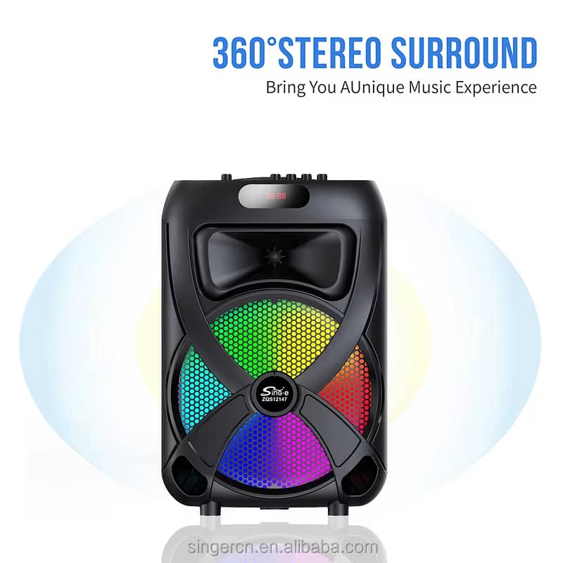 Sing-E 12″ Wireless Karaoke Speaker + 2 Mics 1