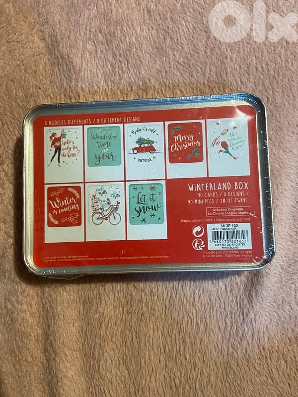 Coffret Winterland – صندوق بطاقات وزينة شتوية أنيق 1