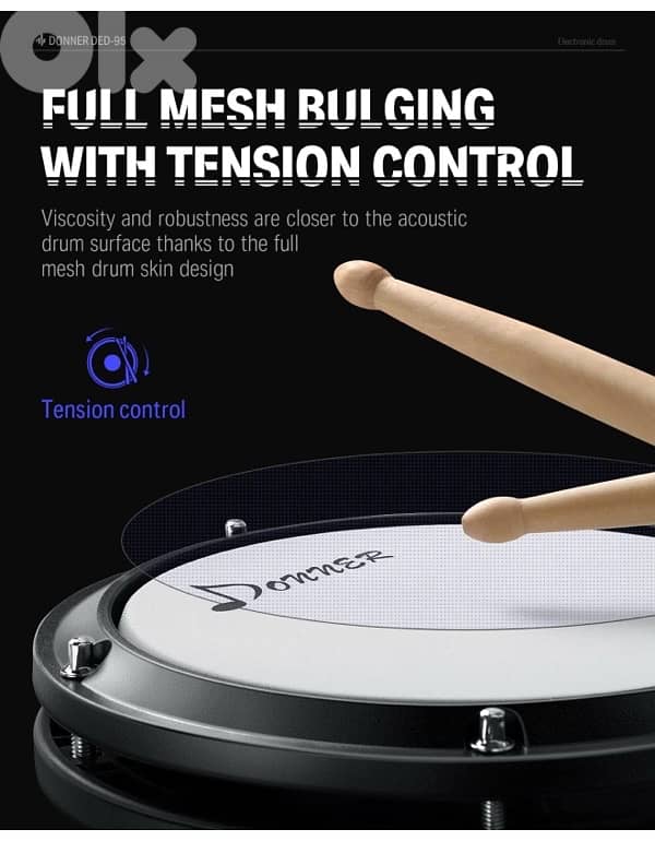 Donner DED-95 Electric Drum Set 1