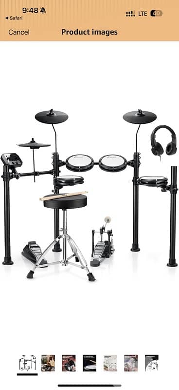 Donner DED-95 Electric Drum Set 2