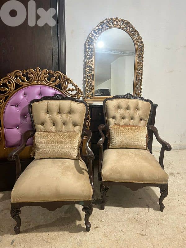 طقم كنبايات حفر ملكي خشب زان 4