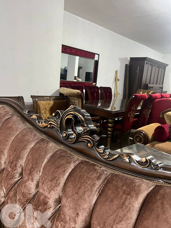 طقم كنبايات حفر ملكي خشب زان 11