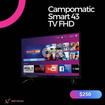 Campomatic TCL LED TV Smart كفالة شركة