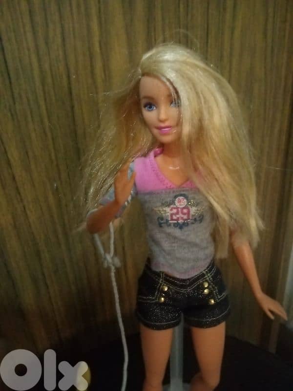 Barbie SPLISH PUP Great doll Mattel2017 flex legs+Walking Dog, both=35 7