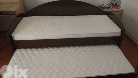 double deck bed for children with two matres