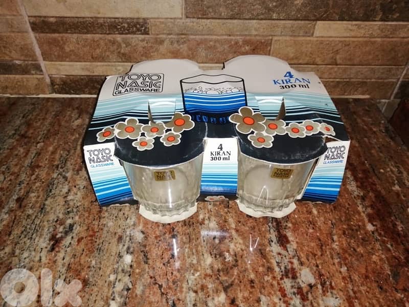 crystal glasses آخر كمية تصفية ٣٠٠ دزينة كبايات زجاج سميك 5