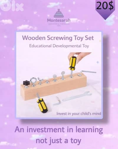 Montessori wooden toy