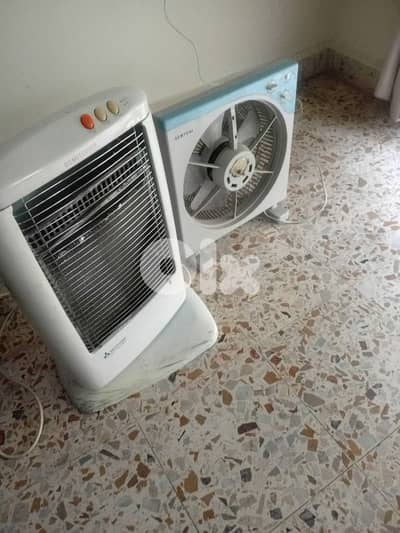 heater and fans