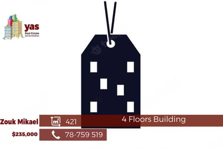 Zouk Mikael 421m2 | Building | Prime Location | Ideal Investment|EH/RH