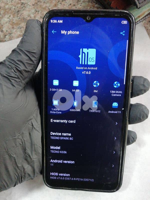 tecno spark 8c 6 GB/64 GB 2