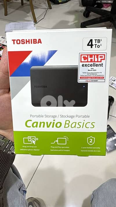 Toshiba canvio basics hard disk 4tb