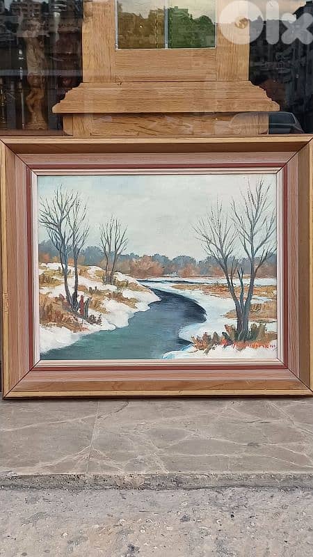 لوحة رسم زيتي اوروبية 2