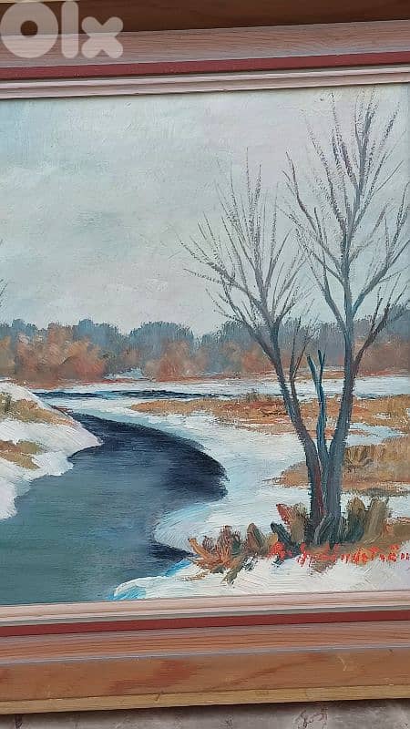 لوحة رسم زيتي اوروبية 6