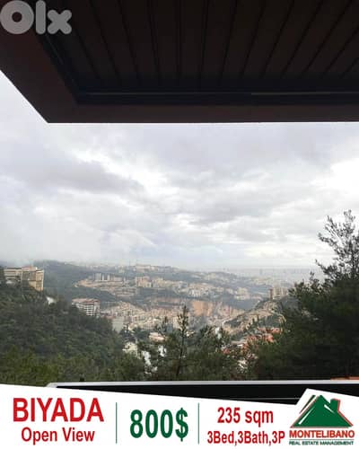 235 sqm Apartment For Rent in Biyada (بياضة) with Open View