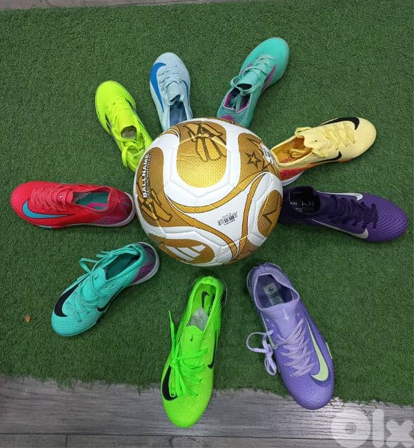 football shoes original nike w adidas w puma اسبدرينات فوتبول حذاء 5