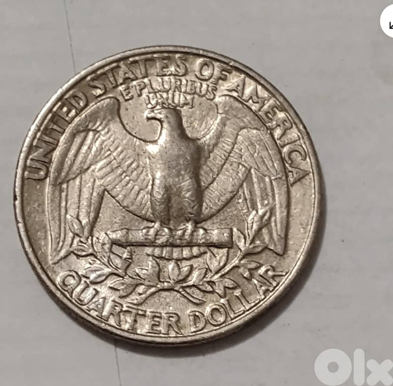 1981 p washington quarter with filled in mint mark and liberty on edge 1