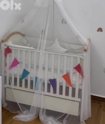 baby bed & rocking chair like new