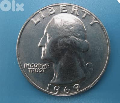 1969 Washington Quarter Dollar new