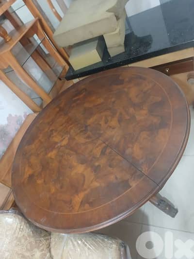 طاولة مبرومة خشب زان انتيك