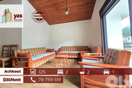 Achkout 125m2 | Mint Condition | Furnished | Well Lighted | View | DA