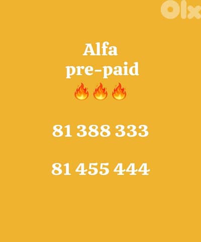 أرقام ألفا مميزة تشريج