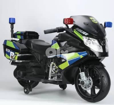motorcycle kids police 8188 black